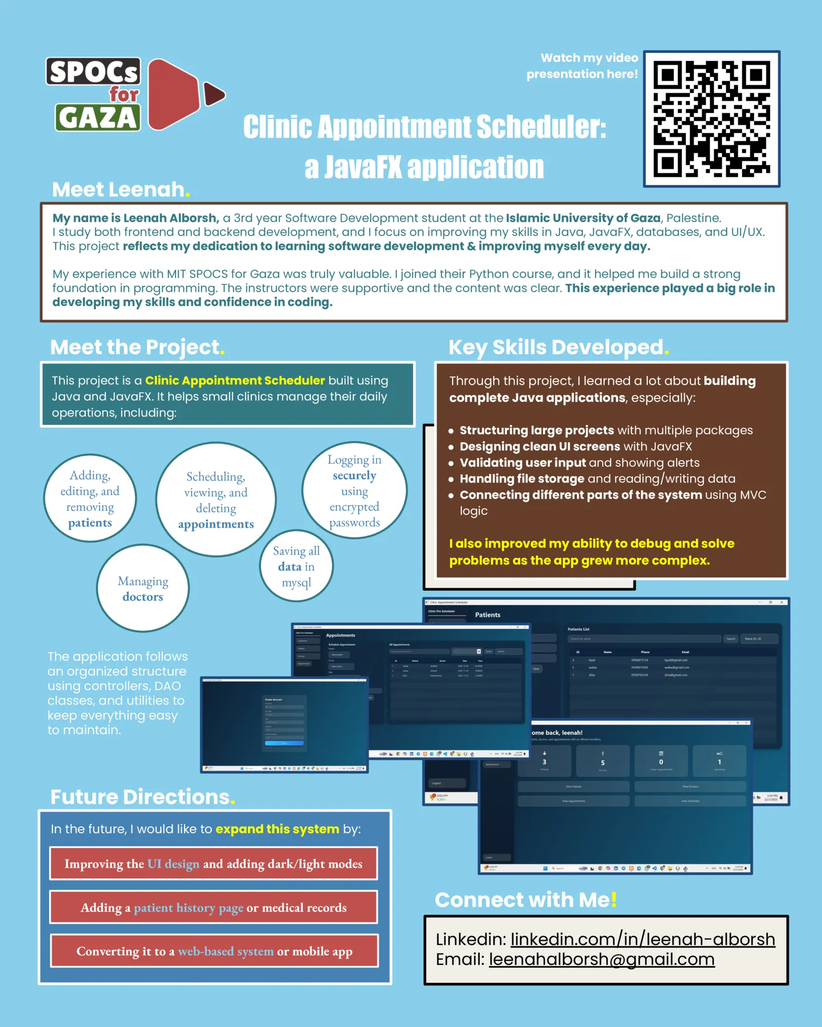 Clinic Appointment Scheduler — by Leenah Al-Borsh