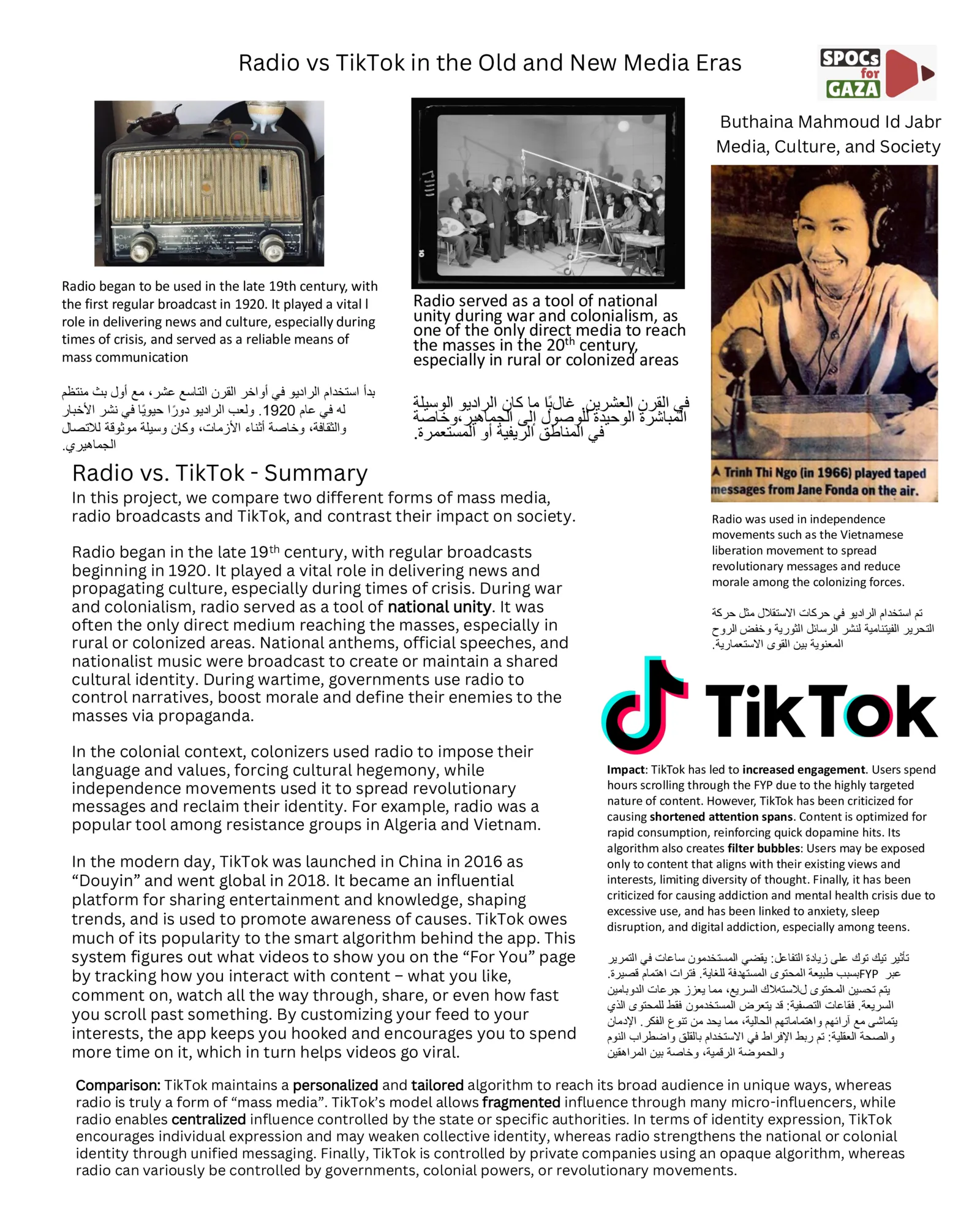 Radio vs TikTok in the Old and New Media Eras — by Buthaina Mahmoud Id Jabr